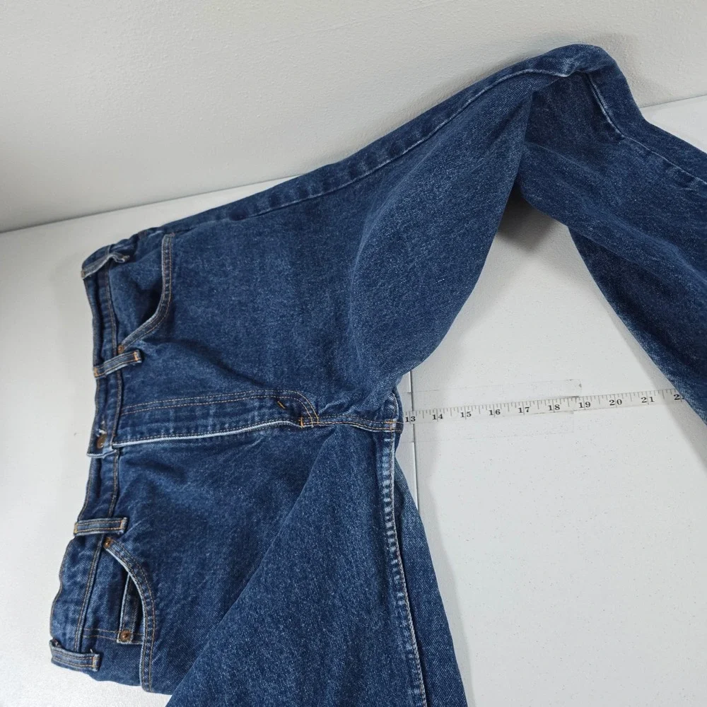 Vintage Levis 517 Orange Tab Jeans Mens 38x30 Made in Canada Dark Wash Bootcut